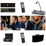 Black Wireless Interpretation System Infrared Radiator Unit Simultaneous
