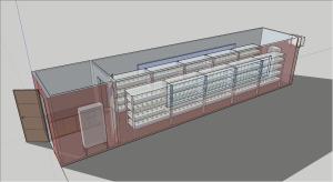 China Basil 40ft Hydroponic System Shipping Container Weather Resistant factory