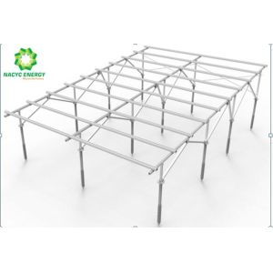 Foldable Rolling Aluminum Ground Mount Solar Racking System With Adjustable