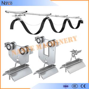 China Galvanized Steel C Track Festoon System Overhead Trolley for Flat Cables factory