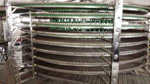 China Toast Bread Line Used Spiral Cooling Conveyor Price/Food Cooler factory