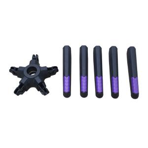 China Disassembly 350mm Radius Black Nylon Office Chair Swivel Base With Height Adjustment factory
