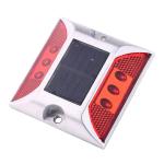 Aluminum Solar Square Road Stud with Flashing Light in White Yellow Red Blue and