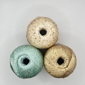 China 100% Polyester Hand Arm Knit Yarn Super Bright Decoration With Clothing Ornament factory