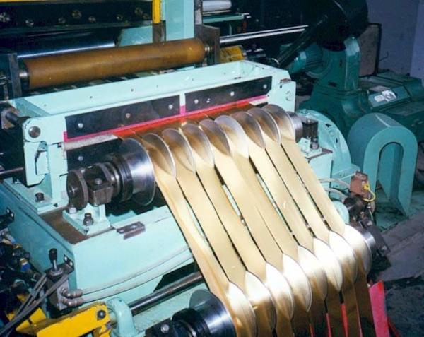 Full Automatic Copper Coil Slitting Machine , Sheet Metal Slitter Low Operating