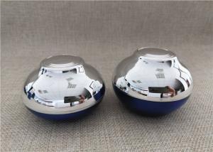 China Durable Clear Acrylic Storage Jars Royal Blue Color For Facial Cream factory