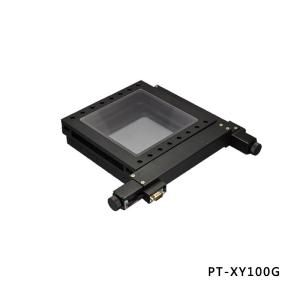 China Cross Roller Black Anodized Motorized XY Stage 100mm Travel factory