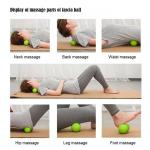 Custom yoga shoulder neck physical Massage therapy ball peanut roller silicone