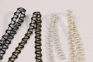 China Viscose Decorate Woven Tape Trim Metallic Braid Gimp Trim For Clothing Fashion Design factory