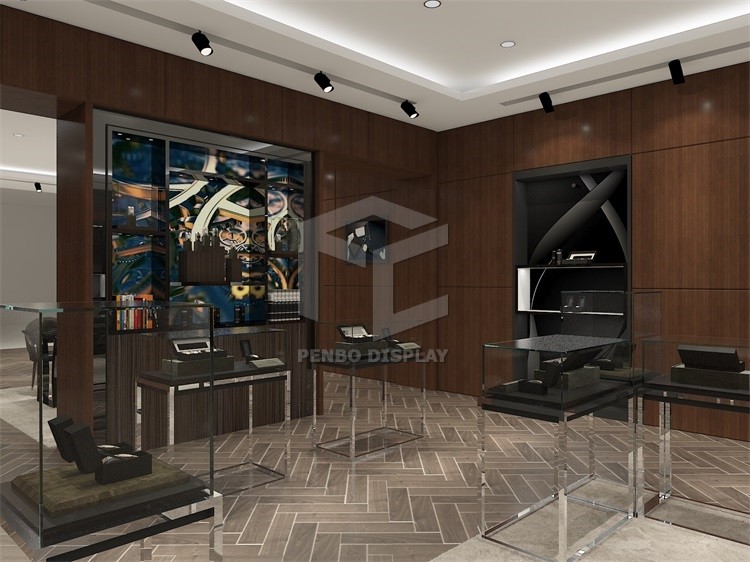 Custom Interior Watch Display Showcase For retail store