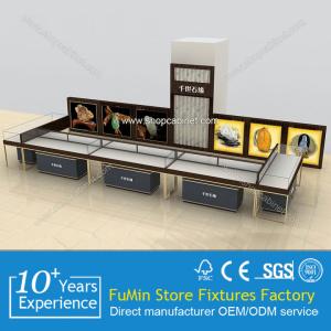 China multifunctional white acrylic jewelry display cabinet with tiers durable jewelry display factory