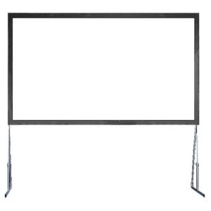 China Outdoor Fast Fold Screens 100 &quot; Diagnal With Flexible Front Projection Fabric factory