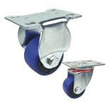M12 30mm 2 Inch Thermoplastic Rubber Wheels High Load Blue Tpr