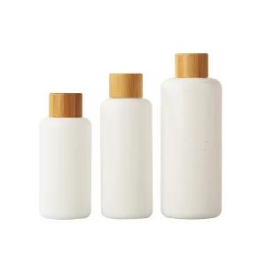 China 100ml 120ml 200ml Opal White Porcelain Skincare Toner Bottle Cosmetic Bottle factory