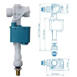 Customizable Flush Bottom Supply Water CNG Filling Toilet Fill Valve for Performance