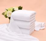 3 Star Hotel Bath Towel, White Plain Terry Towel 70*140cm, 400gsm for Wholesale