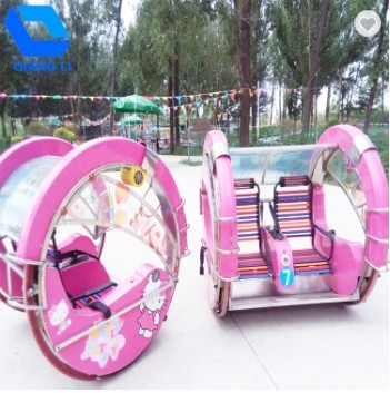 Indoor Amusement Leswing Car Plastic Decorations With 360 Degree Rotation