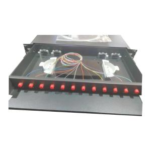 China 12 FC UPC Sliding Fiber Optic Patch Panel For Efficient Network Installations factory