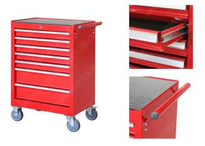 China 5'' PVC Casters Mechanic Tool Cabinet Stainless Steel Aluminum Drawer Handle factory