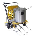 Thermoplastic Pavement Marking Equipment , Thermoplastic Road Line Marking