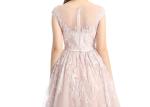 Pink Lace Grace European Evening Gowns , Lace Evening Dresses For Wedding