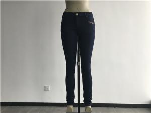China Pristine Wash Ladies Denim Jeans With Functional Pockets / Embroidery TW81288 factory