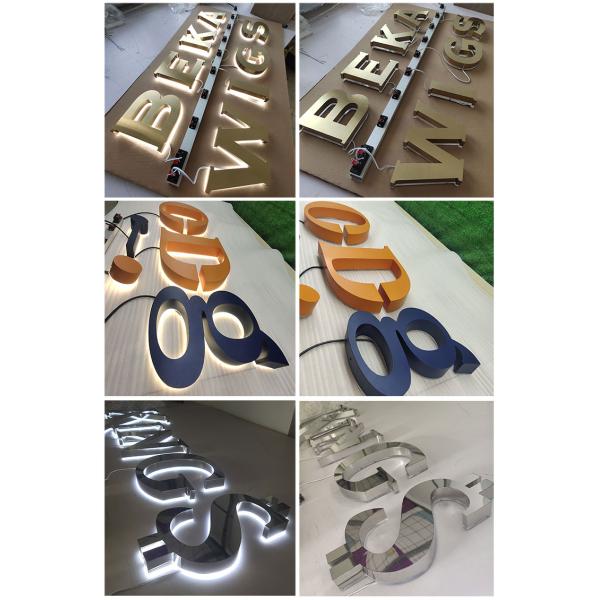 Storefront Backlit Channel Letter Sign Light Enseigne Lumineuse Led Luminoso Letras 3D Steel Led Letters