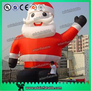 China 6m Giant Inflatable Santa Cartoom For Chrismtas Shopping Mall Promotion factory