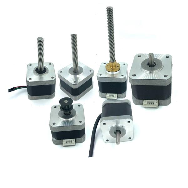 Faradyi Customized Nema17 High Speed 490mNm 12v Stepper Long lead screw motor Dc