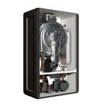 Gas Condensing Wall Mounted Boiler Black Case Heating And Bathing Dual Function