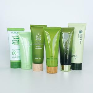 China PE/HDPE/LDPE/100% Sugarcane/ 100% Wheat StrawMaterial Green Soft Plastic Tube for Cosmetics 50ml 60ml 80ml 100ml 150ml 200ml factory
