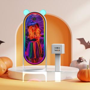 China Touch Screen Beauty Mirror Photo Booth With Software QR Code Email Sharing GIF Boomerang Video factory