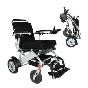 China Max 36km Foldable Lightweight Electric Wheelchair For Handicapped factory