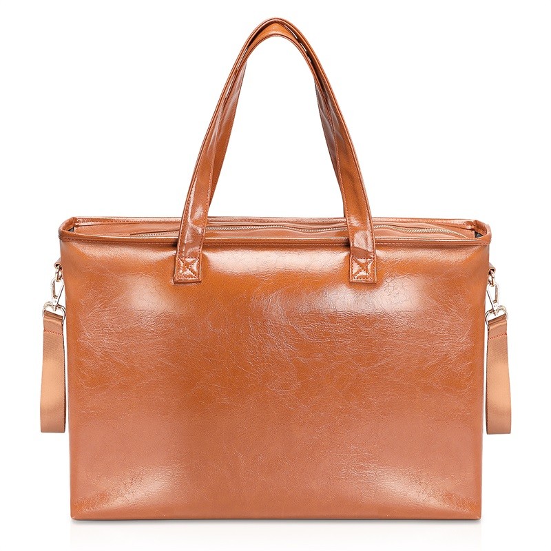 Xl Tan Leather Diaper Bag Backpack Baby Travel 43X12.5X32CM