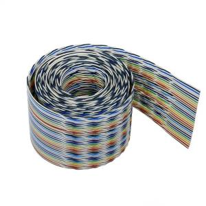 China Medical Biocompatible PVC Flat Ribbon Cable UL1185 with Shielded Tinned Copper Round Wire factory