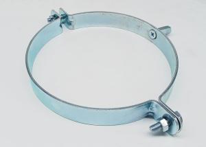China 160mm Galvanized Pipe Clamp Split Ring Bolt Hanger Hoop factory