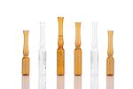 clear amber borosilicate glass ampoule medical cosmetic use