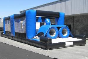 China Boot Camp Challenge Bouncy Castles Obstacle Course PVC Inflatble Ourdoor Race factory