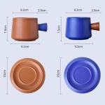 Klein Solid Colors Ceramic Cup Set Simple Cappuccino And Tea Cups For Business