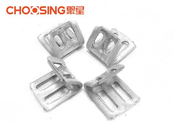 U Shaped Upholstery Spring Clips Fasteners 4 Holes Design Reducing Gun Nail