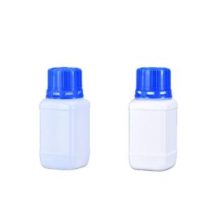 China Square Empty HDPE Plastic Lab Reagent Bottle 125 Ml Leakproof factory