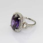 925 Silver 11mmx15mm Oval Champagne Citrine Ring Gemstone Jewelelry (R0090)
