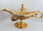 Shinny Gifts Enamel Metal Brass Genie Lamp