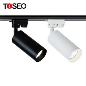 China Hotel Ceiling Mounted Spotlight Pure Aluminium Adjustable Track Lights Fixture GU10 factory