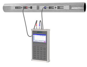 China PH301 Portable Ultrasonic Flow Meter For Long Short Term Monitoring factory