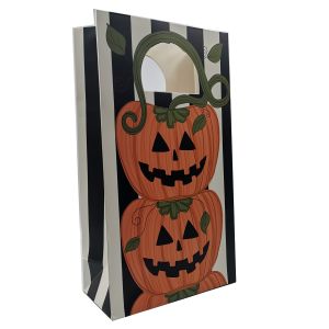 China C1S CMYK Recycled Handle Carry Food Packaging Bag For Christmas 18kgs factory