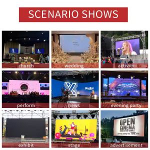 P2.604 P2.97 P3.91 Full Color LED Video Wall Rental LED Screen with 5 Year