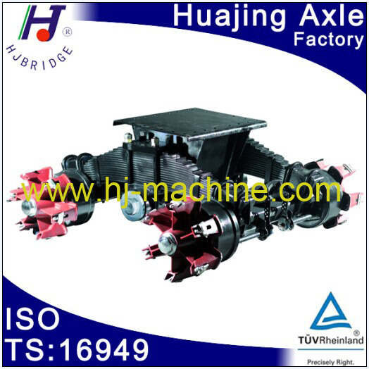 China 32Ton trailer bogie with spider axles system factory