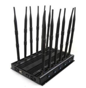 China 4G Cellular Blocker 12 Channels High Power Jammer Desktop For School Use factory