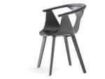 Fox Soft Tanned Saddle Leather Chair With Armrests Compact Dimensions